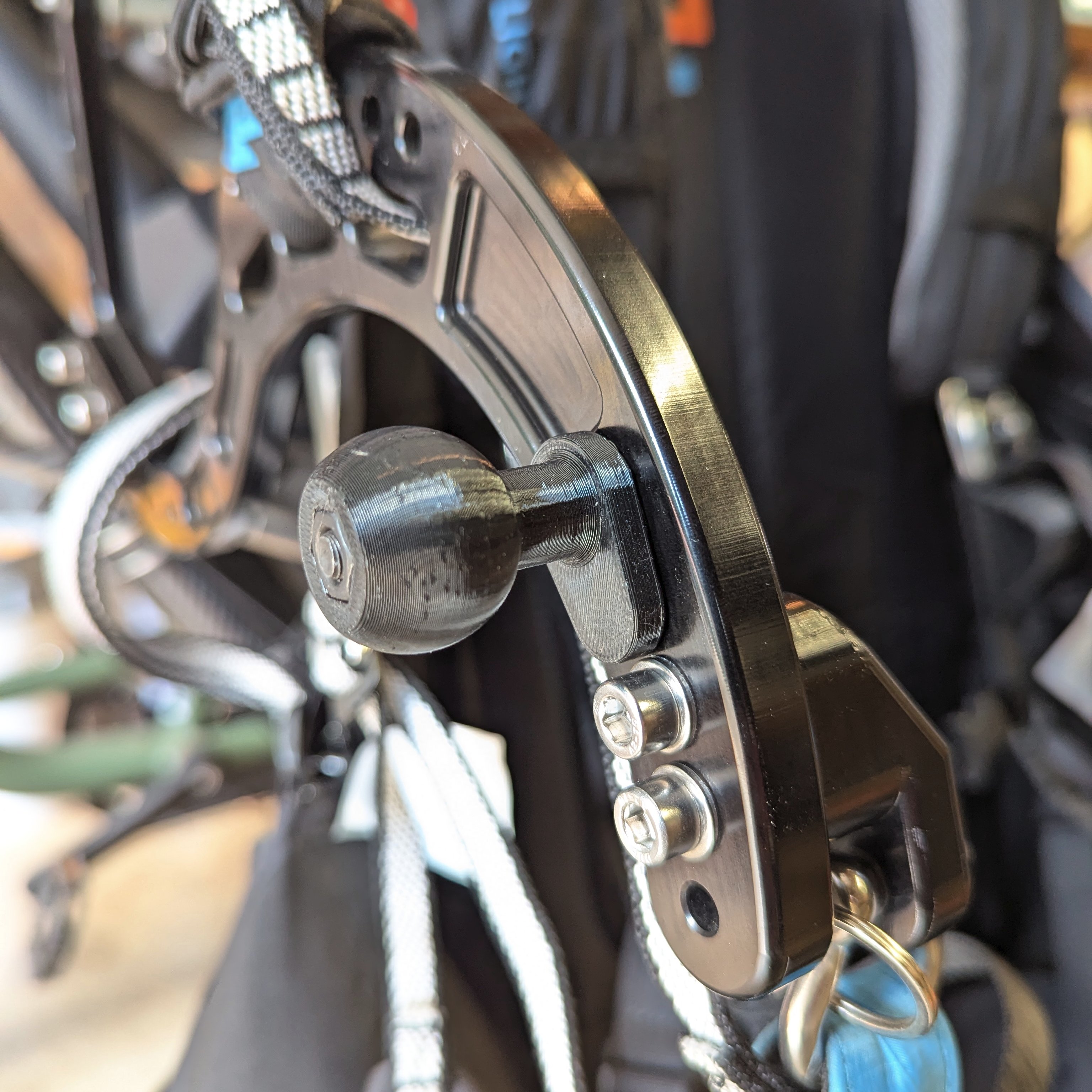 Paramotor Phone and Radio Rail Mount