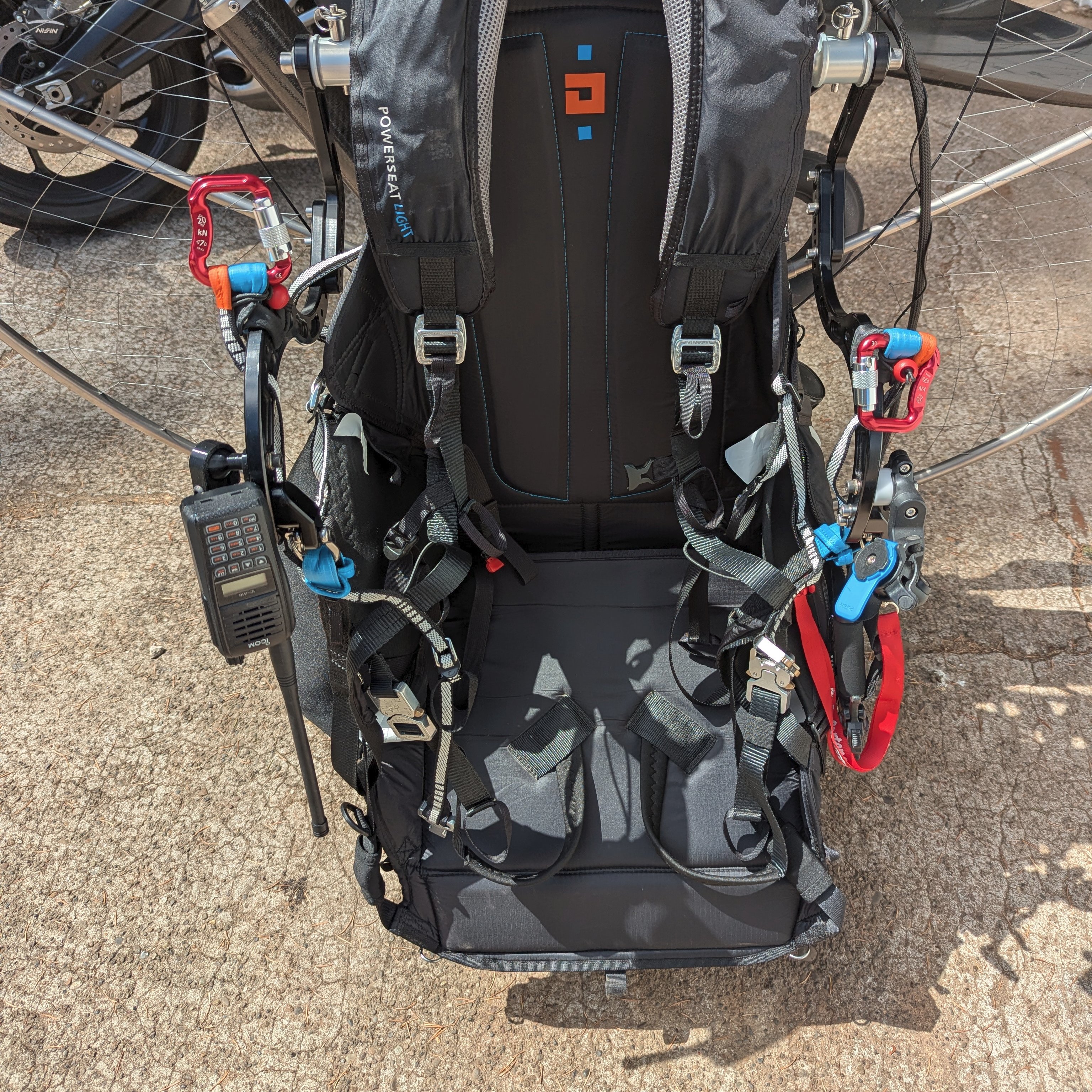 Paramotor Phone and Radio Rail Mount