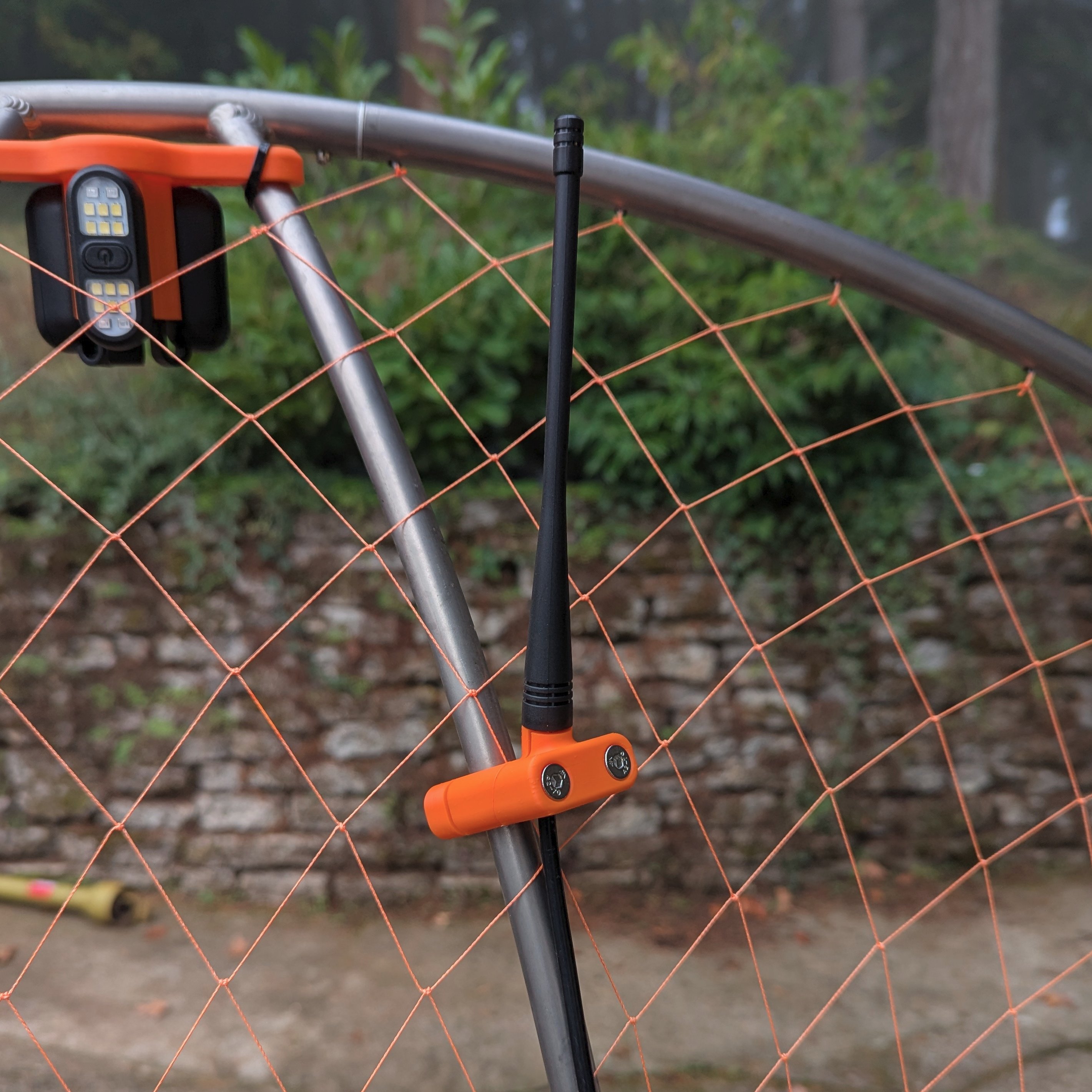 Paramotor Phone and Radio Rail Mount