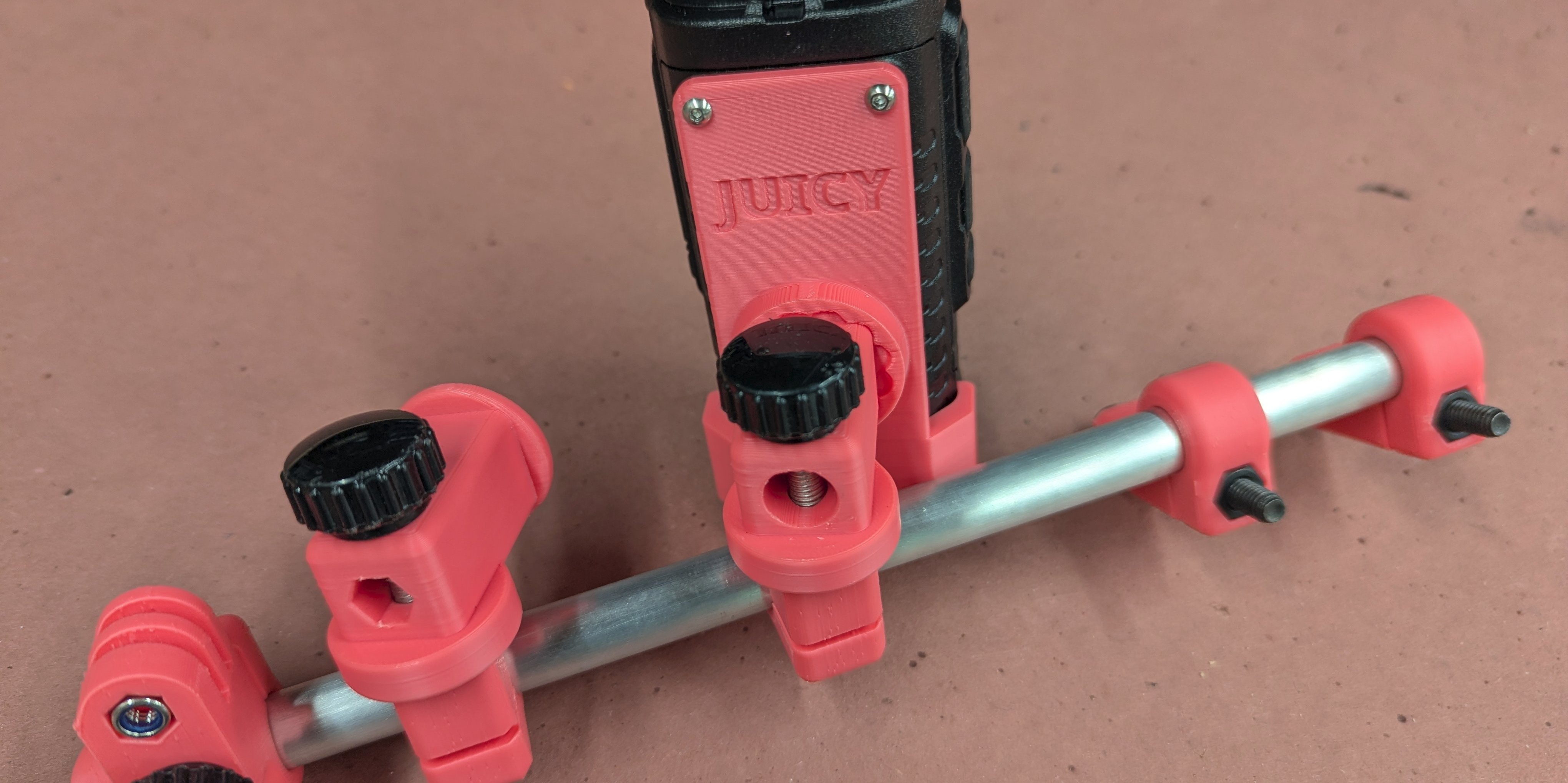 Paramotor Phone and Radio Rail Mount