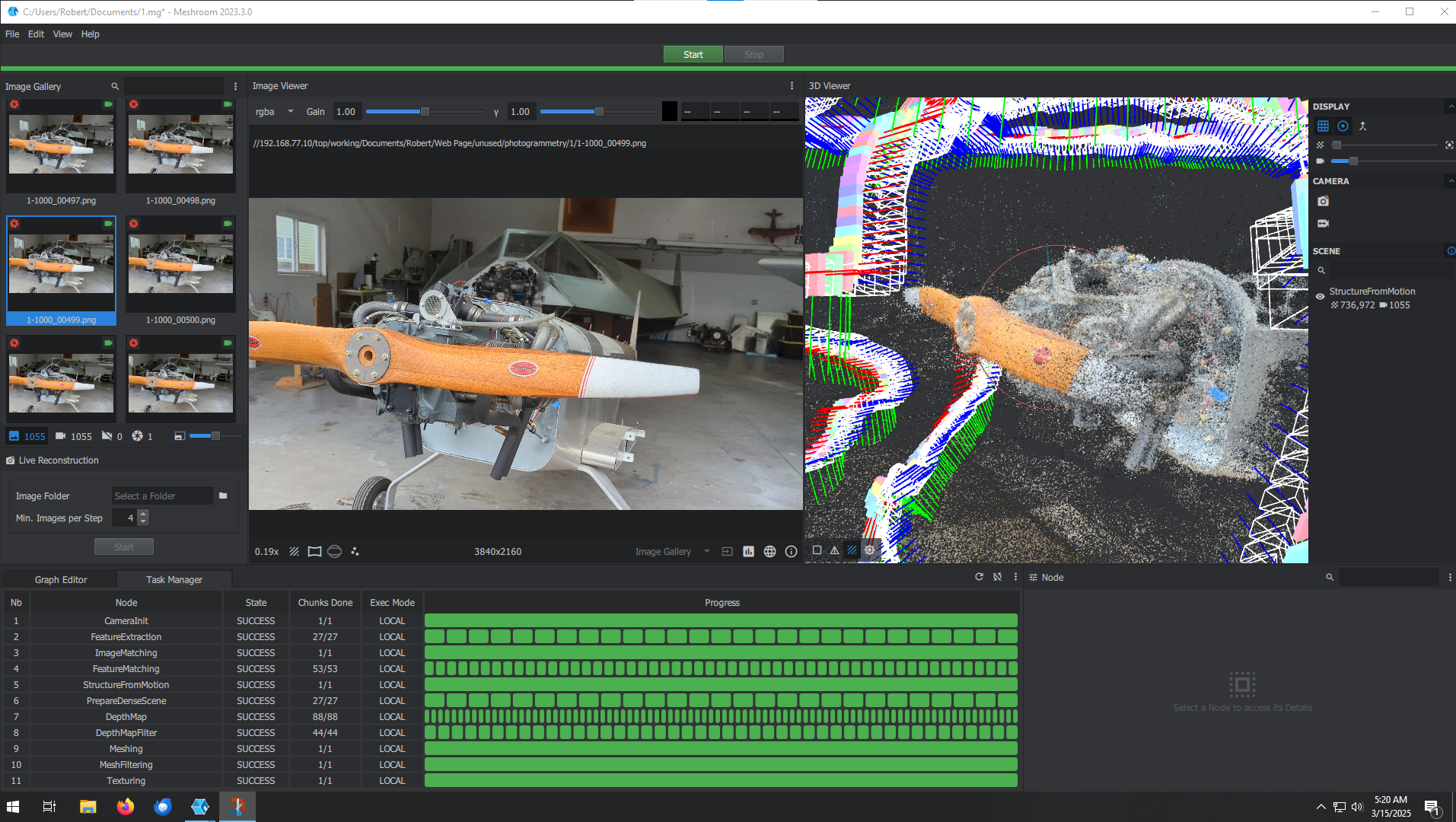 Aircraft Cowl Using Photogrammetry