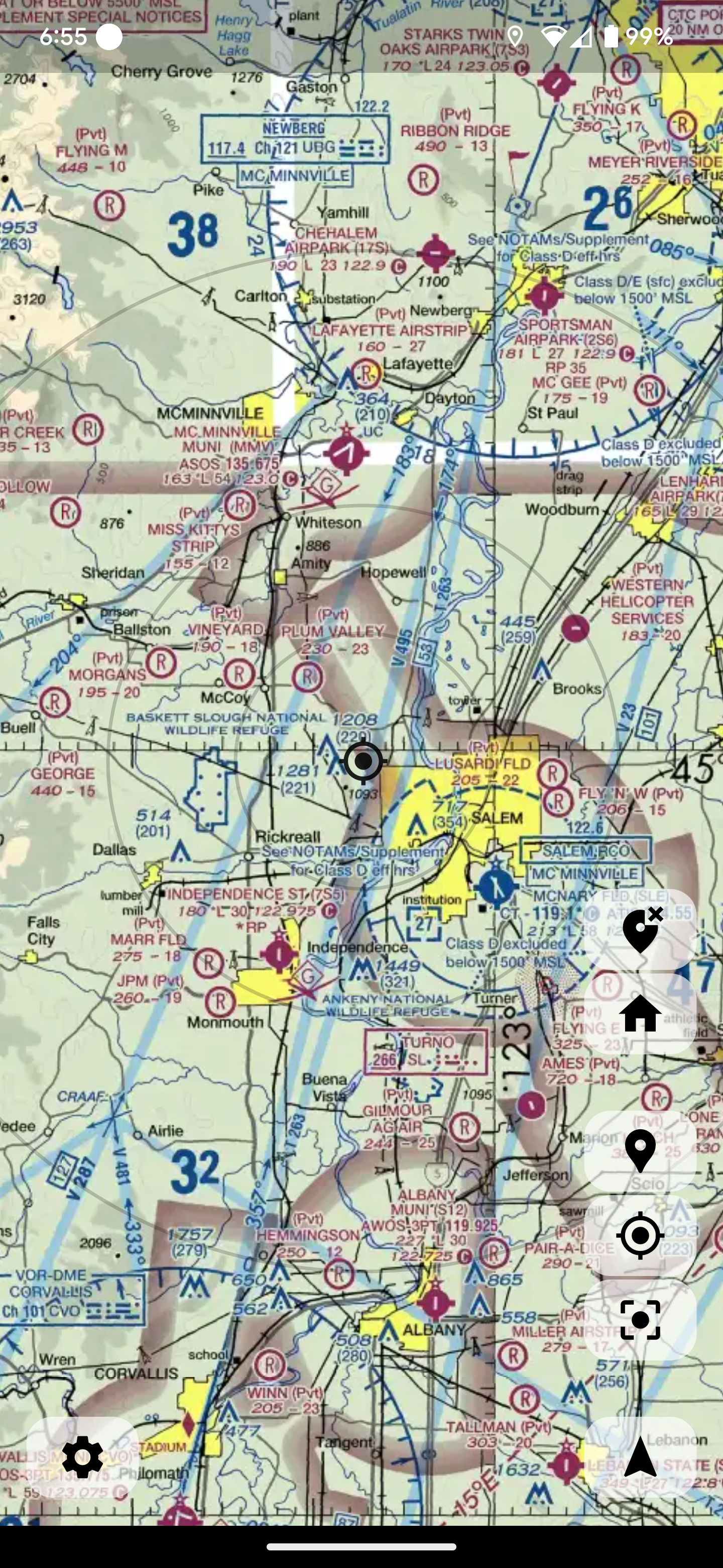 SimpleFly flight navigation app screenshot