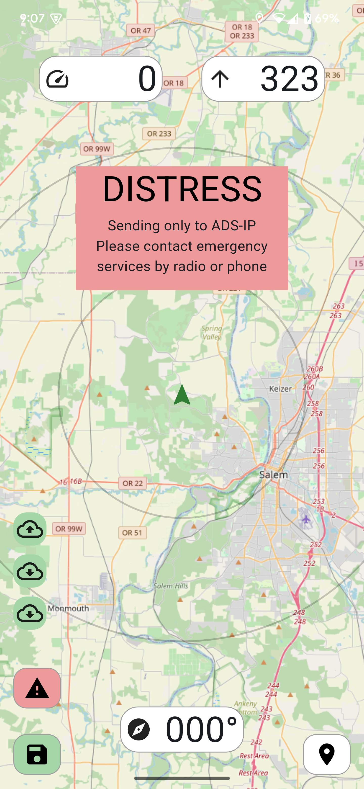 SimpleFly flight navigation app screenshot