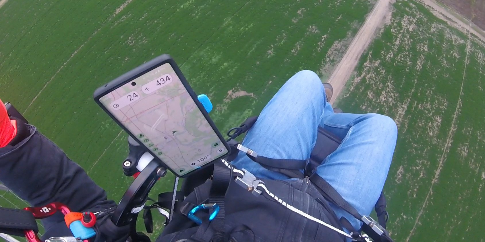 Paramotor using SimpleFly App
